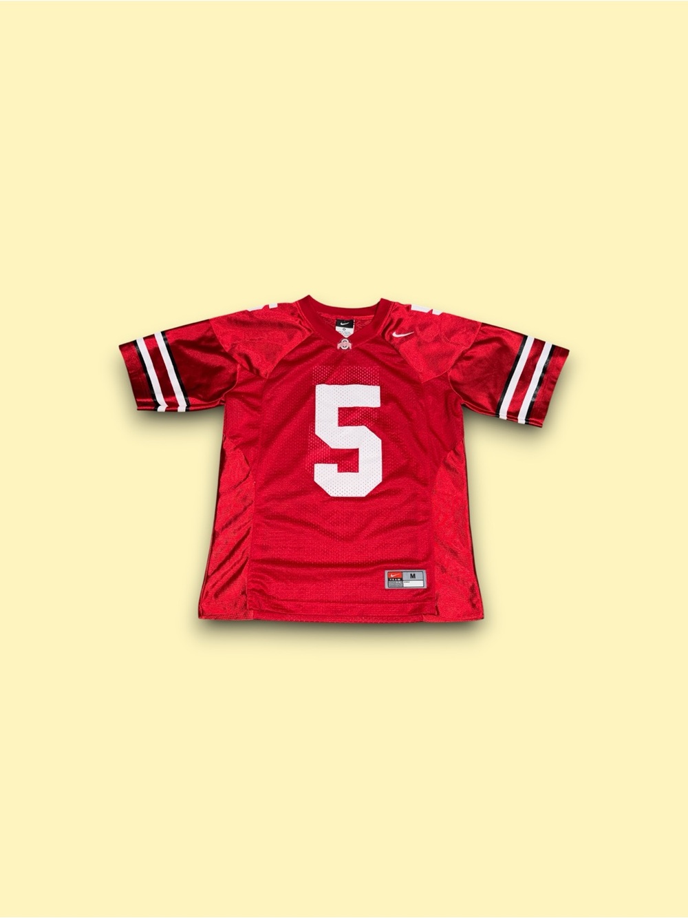 Ohio State Buckeyes NCAA Nike team #5 football jersey red youth medium